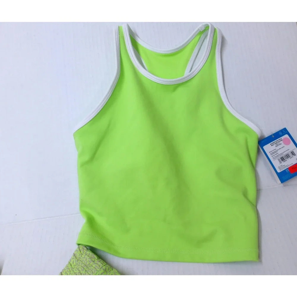 DSG Girls‎ Lime Green Momentum Tank and Stride Shorts 2-Pc Set S /#26489